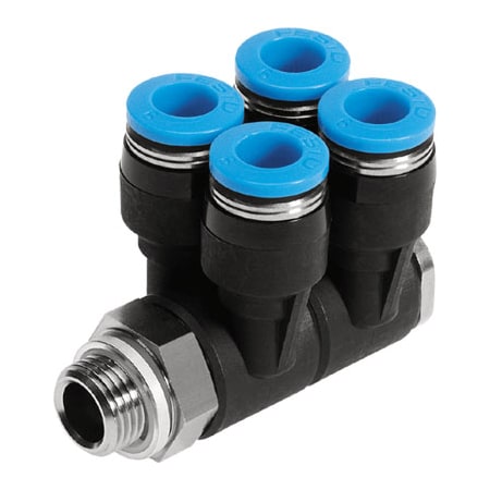 Festo Multiple Distributor QSLV4-G1/4-6 QSLV4-G1/4-6